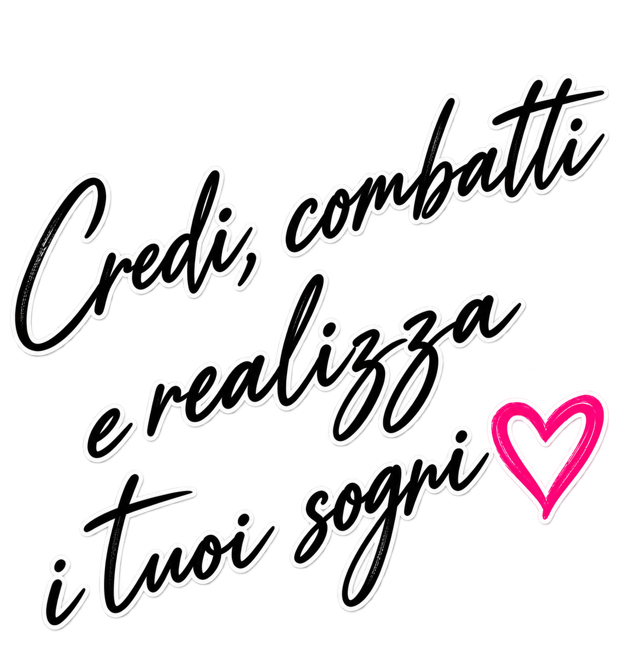 Credi, combatti e realizza i tuoi sogni