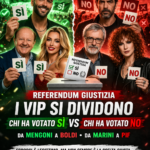 Referendum sulla giustizia, vince il NO, i VIP cosa dicono?