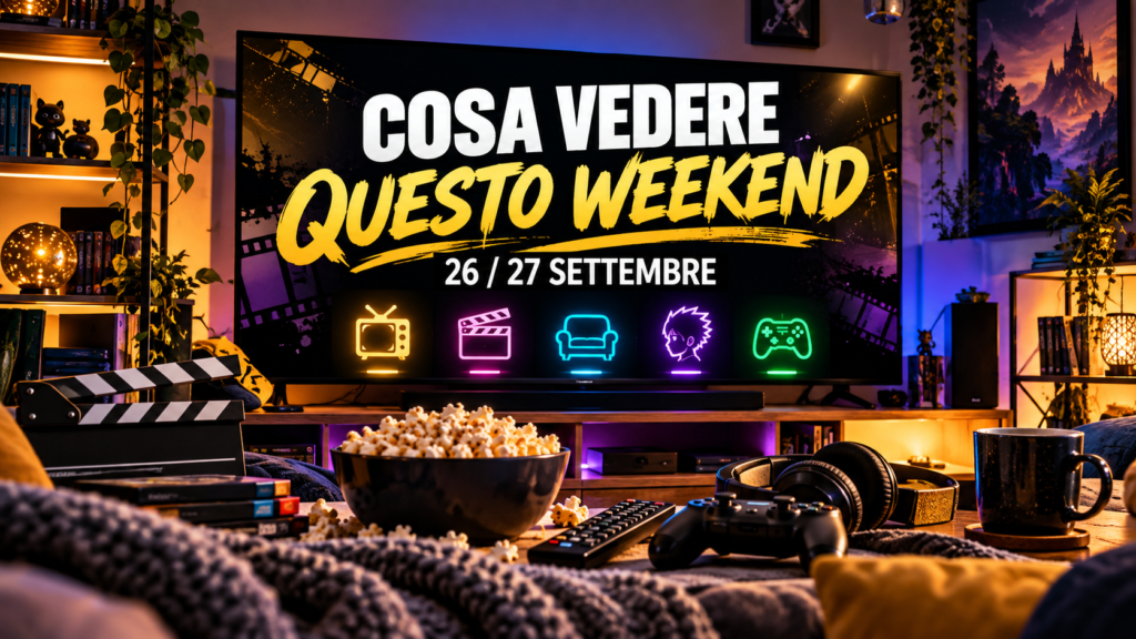 Cosa vedere questo weekend: film, serie TV, anime e programmi del 26 e 27 settembre 2026