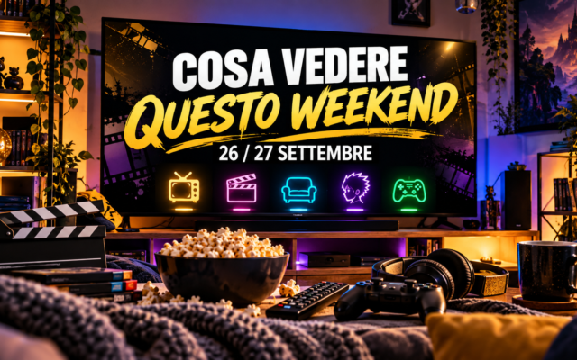 Cosa vedere questo weekend: film, serie TV, anime e programmi del 26 e 27 settembre 2026