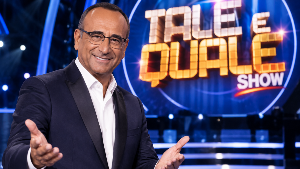 Tale e Quale Show 2026 cambia serata: Carlo Conti riparte con un nuovo cast e Fabio Fazio quarto giudice