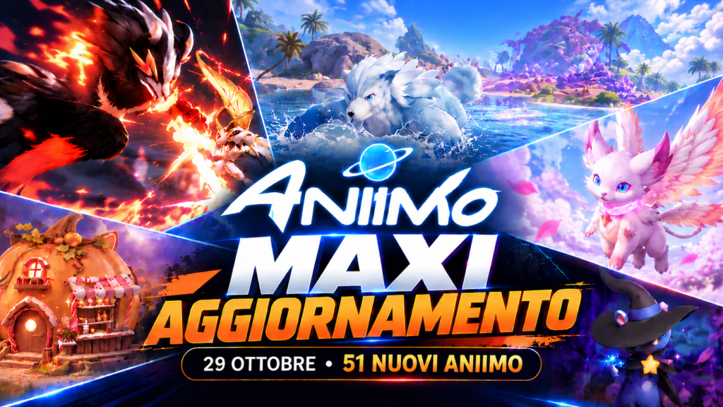 Aniimo, aggiornamento 29 ottobre: 51 nuovi mostri, mappa e PvP