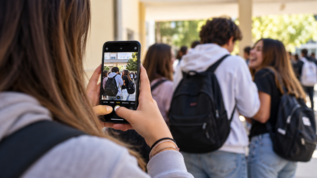Foto e video dei compagni sui social: cosa rischiano studenti e genitori?