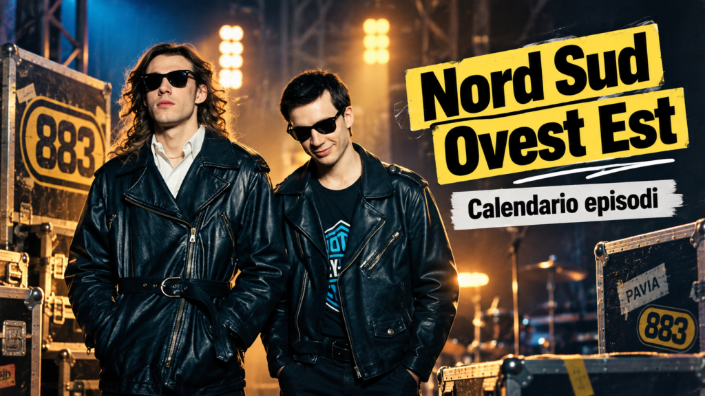 Nord Sud Ovest Est, quando escono gli episodi? Il calendario completo della serie sugli 883
